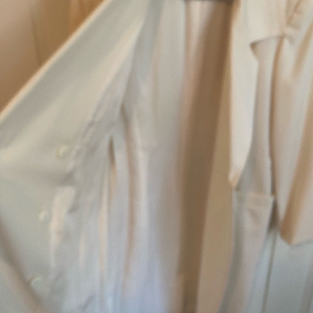 Vintage Liz Claiborne 100% wool ivory coat dress - size 6 - Picture 4 of 10